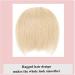 Elailite Irregular Style Human Hair Fringe Bangs Clip in Extension - #60 Platinum Blonde - Buy Online on GoSupps.com