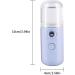 Mini Facial Mister & Steamer USB Rechargeable Mist Sprayer for Face Daily Makeup Skin Care - Blue 30ml - Buy Online on GoSupps.com