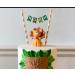 Personalised Lion Cake Topper - Edible Fondant Safari Jungle Cupcake Birthday Decoration with an Edible Glue - Party Supplies - Buy Online on GoSupps.com