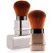 Retractable Powder Brush Travel Nail Dust Brush Portable Makeup Brush with Cover Silver. - Buy Online on GoSupps.com