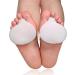 4 Piece - Soft Gel Foot Pain Relief Cushions |Dr. Feel Good Feet | Mortons Neuroma Callus | Metatarsal Ball Pads | Callus Bunion Corrector (One Size)