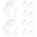 Bunion Corrector White Toe Separators Washable 5 Pairs for Overlapping Toes