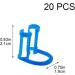 Wudaizhi 20 PCs Cotton Roll Holder Clips - Disposable Blue Dental Clip for Clinics & Orthodontics - Compact Plastic Clamp - Buy Online on GoSupps.com