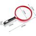 Magnifier Magnifying Glass 10 Times Old Man Reading Handheld High-Definition Glass Large Diameter 130Mm to See Map Book 13 cm Diameter Glass Lens Non-Slip Handle Lofty Ambition - Buy Online on GoSupps.com