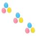 Gleavi 9 pcit. Ball Gel-Squeeze-Ball Triggerpunktkunken fidgets Stress Balls Balls with the hand together with the hand together lacrosse massage peanut handle handle ball emphasize TPE egg fitness yoga ball 5.8x4.4x3pcs different colors x 3 pieces