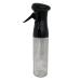 Continuous Spray Mist Bottle Ultra Fine Mist for Hair Styling Pets Plants Cleaning Skin Care With Pressurized Pump 8.45fl oz (Black)