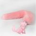 Fox Dog Tail Plug Women Men Cosplay Game Costume Accessories A Pink