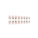Short Simple Flower Almond Fake Nails with Purple Daisy Design - 24PCS - Buy Online on GoSupps.com