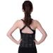 Adjustable neoprene-lende vertebrae belts pain relief posture correction lower back lumbar pegs waist/abdominal support (black xx large) black XXlarge