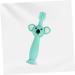 Kisangel Soft Bristle Toddler Toothbrush | Animal Teether Baby Toy Brush | Green Silicone Infant Toothbrush - Buy Online on GoSupps.com