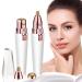 Rechargeable Eyebrow Trimmer & Facial Hair Remover for Women, 2 in 1 Eyebrow Razor and Painless Hair Remover, Electric Eyebrow Shaver with Light