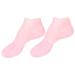 POPETPOP 1 Pair Sock Half Moon Pillow Black Knee Scooter Pad Rejuvenate Feet Lotion Gel Spa Stocking Moisturizing Heel Sleeves Moisturizing Gel Booties Skin Pink Silicone Gel Miss Foot Sebs 22X8.5X1cm