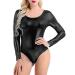 Genetic women metallic body without arm top shirt high cut stringbody wetlook one-piece costume leather look leotard jersey bodies ladies body women red lacquer jumpsuit ladies black party black-b m