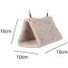 NA Triangular Bird'S Nest Flannel Mynah Winter Bird'S Nest Small Pet Warm Cotton Nest Bird Cage Parrot Bird Supplies as shown in the picture - Buy Online on GoSupps.com