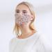 100% Cotton Colorful Face Masks for Adults - Soft Breathable Washable with Adjustable Ear Loops & Filter Bag - Cute Sequin Design - Buy Online on GoSupps.com
