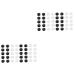 Healeeved 48 couples Anti-slip cover for glasses round glasses frame hook glasses made of silicone glasses band for children's ears made of rubber for glasses sports pebbles silicone shoes 1.4x0.6x0.3cmx2pcs black and whitex2st