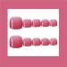 Brishow Pink Stick-on False Toenails - 24pcs Fake Toenails for Women & Girls | International Shipping - Buy Online on GoSupps.com