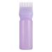 Root Comb Applicator Bottle, Empty Bottle Styling Tool Dyeing Shampoo Bottle, Hair Dye Applicator Brush Bottles Dyeing Shampoo Bottle(Purple)