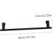 STOBAZA 6 Pcs Door Towel Rack Black Towel Rod Bathroom Towel Storage Hangers Individual Wall Hanging Simple Blackx3pcs 36X6.5X6.5CMx3pcs - Buy Online on GoSupps.com
