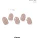 ohora Semi Cured Gel Nail Strips in Cream Beige - Salon-Quality, Long Lasting, Easy to Apply & Remove - Includes 2 Prep Pads, Nail File & Wooden Stick - Buy Online on GoSupps.com