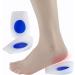 Extra Soft Heel Liner Silicone Protectors for Heel Spurs & Dry Cracked Heels - Medium Blue & White - Buy Online on GoSupps.com