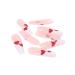 Brishow Pink Artificial Long Press-On Nails with Red Hearts - 24 Piece Ballerina Acrylic Fake Nails for Women & Girls - Buy Online on GoSupps.com