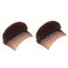 2PCS Hair Clip with Sponge Hair Base Inserts Bump It Up Hair Pads Bun Maker Hair Styling Accessories Charming Hair Comb Braid Tool DIY Hair Beauty Tool(Brown)