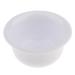 White Plastic Men's Shaving Bowl Soap Dish - Durable & Stylish | Worldwide Shipping - Buy Online on GoSupps.com