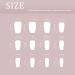 Sethexy Ombre Short Ballerina Press-On Nails - Pink Acrylic Crystal Fake Nails - 24-Piece Wedding Set for Women & Girls - Buy Online on GoSupps.com