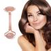 Jade Roller for Face - Authentic Rose Quartz Massager & Gua Sha Tool | Anti-Aging Reduce Wrinkles Dark Circles & Puffiness | 100% Natural Skincare - Buy Online on GoSupps.com