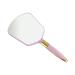 GSHLLO Square Hand Held Mirror Portable Cosmetic Mirror Travel Makeup Mirror Face Skin Care Mirror Hairdresser Hand Mirror with Handle for Home Salon Use Pink