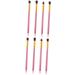 OHPHCALL 8 Pcs Eye Make-up Brush Kit Synthetic Hairs Brushes Foundation Makeup Brushes Eyeshadow Stick mediumx2pcs Pink+goldx2pcs - Buy Online on GoSupps.com