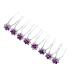 Frcolor 20pcs Wedding Bridal Rhinestone Hairpins | Beautiful Purple Crystal Flower Hair Accessories - Buy Online on GoSupps.com
