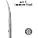 High Grade 440C Japanese Steel Cuticle Scissors - Precise Pointed Tip for Men and Women - Manicure, Pedicure, Eyebrow, Nail Trimming, Eyelash, Dry Skin - Matte Silver - Buy Online on GoSupps.com