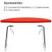 Feadem Nail Arm Rest - Waterproof Wear-Resistant Microfiber Leather Hand Pillow for Salon Manicure - Red - Buy Online on GoSupps.com