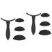 WOONEKY 2 Sets Eye Shadow Stamp Eyeshadow Stamp for Home Lazy Eyeshadow Makeup Accessories Black