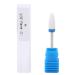 Nail Drill Bit Ceramic Manicure Drill Bits for Manicure Pedicure Cuticle Gel Nail Polishing Cylinder Shape Grinding Head with Display Base(White 04#)