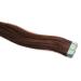 Tape In/On 100% Human Hair Remy Hair Extensions Hair Extension 2.5g / Weft (50cm - 10 Wefts - #2 Dark Brown)