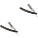 Angoily 2-Pack 66 Steel Razor for Men & Women - Eyebrow & Hairdressing Shavers Old-Fashioned Straight Razor - Buy Online on GoSupps.com