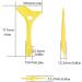 Silicone Aid Stencils Wing Tips Reusable Silicone Tool Mascara Drawing Aid Makeup Tool Applicator Tool (turmeric) - Buy Online on GoSupps.com