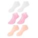Moisturizing Socks Silicone Socks for Dry Cracked Feet Women 3 Pairs Soft Moisturizing Socks Anti Slip Women Spa Pedicure Gel Socks Aloe Sock for Softening Rough Skin Calluses