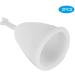 2Pcs Menstrual Cup for women during menstrual period Silicone Women Menstrual Cup Female Hygiene Cup Menstruation Period Supplies(White) - Buy Online on GoSupps.com
