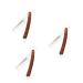 minkissy metal spatula 3pcs razor straight razor stainless steel razor blade stainless steel cutting knife facial spatula