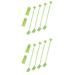 HANABASS 2 Sets Pet Toothbrush Toothbrushes Dog Toothbrush and Toothpaste Dog Toothbrushes Pp Green
