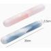 Eco-Friendly Portable Toothbrush Case - 2 Pack Transparent Candy-Colored Travel Cover for Camping School & Business Trips - Buy Online on GoSupps.com