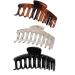 3Pcs/Set Large Size Hair Claws Clip Tortoise Pattern Anti-Slip Korean Style Solid Hair Claws Elegant Acrylic Clips for Female