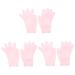 DOITOOL 3 Pairs Moisturizing Gloves Hand Lotion Gloves Black Cotton Gloves Women Grade Gloves Hands Beauty Softening Gloves Cream Gloves Miss Sun Protection Sebs White Gloves