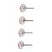 Mipcase 4pcs Foot Bearings Small Tools Sand Paper for Metal Pedicure Tools Feet Practical Bearing Easy Installation Grinding Bearing Stainless Steel Bearing Sanding Discs Bearing 7x2.5cmx4pcs