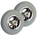 Wheelchair Front Wheel Pneumatic Wheelsor for Wheelchairs 7Inch Front Wheels Replacement for Disabled Wheelchairs 8Mm Bearings 2Pcs/Gray/7 * 1 3/4 7*1 3/4 Grey