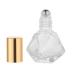5ml Mini Glass Roller Bottles with Stainless Steel Roller Balls - Pack of 6 | Aromatherapy Essential Oil Vials with Gold Aluminum Caps - Buy Online on GoSupps.com